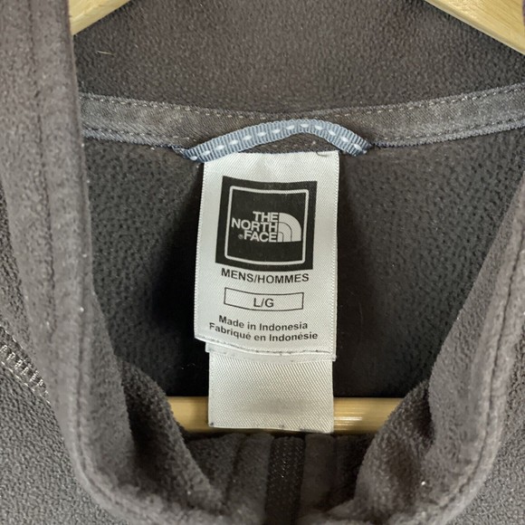 THE NORTH FACE Brown TKA100 Light Fleece Jacket Quarter Zip Front Mens Sz Large‎ - Picture 3 of 7